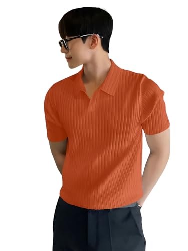 Image of Leriya Fashion Tshirt for Man | T Shirt for Mans | Mens Tshirts | Polo T- Shirt for Mens | Half Sleeve Polo Neck Tshirt for Men (Available in Plus Sizes)