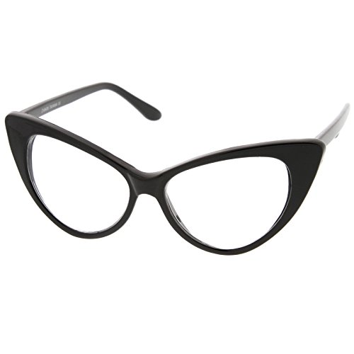 zeroUV - Super Cat Eye Glasses Vintage Inspired Mod Fashion Clear Lens Eyewear