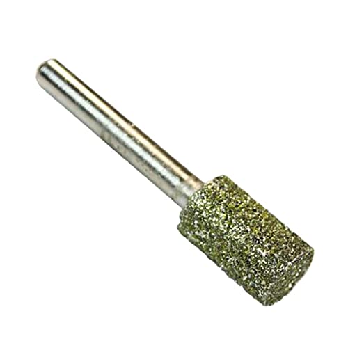 PETSOLA Le Diamant A Enduit La Meuleuse Abrasive De Cylindre De Points Montée Par Tête De Fraise Avec La Tige De 6mm - Dia De 6/8/10 / 12mm à Choisir - 14mm Cover