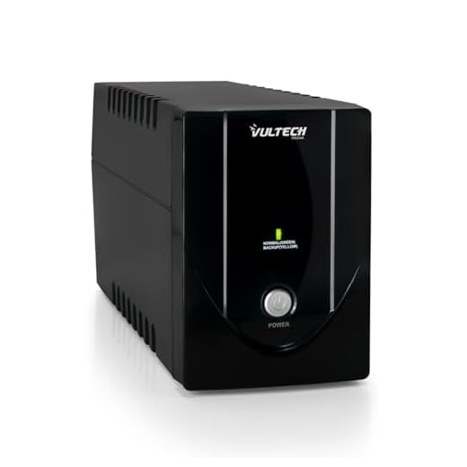 Vultech Ups650Va-Lite Gruppo di Continuità Offline, Nero