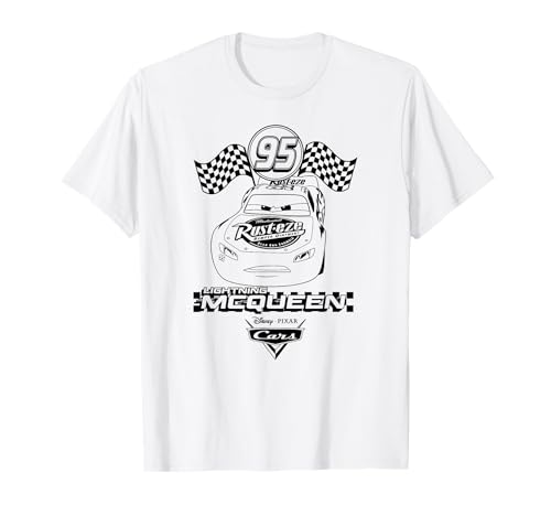 Disney Pixar Cars Lightning McQueen Black & White Poster T�V���c