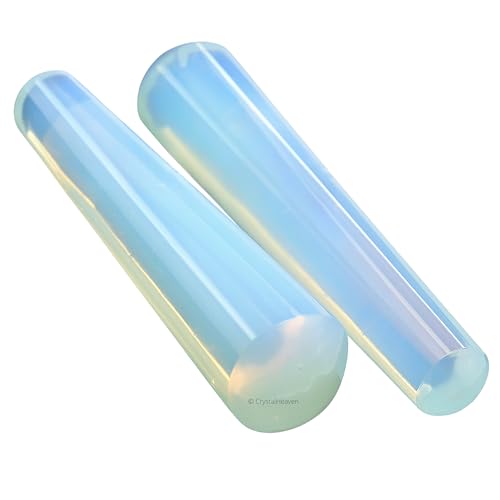 Image of Opalite Crystal Wand - Smooth Crystal Wand for Energy Healing, Chakra Balancing, Meditation and Home Decor - Crystals and Healing Stones for Gift