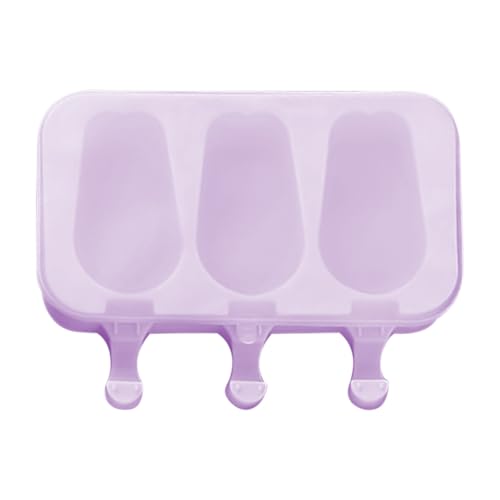 lyanny Moldes Para Polos - Bandejas Congeladoras 3 Cavidades Para Cake - Molde Reutilizable De Liberación Fácil Para Paletas Heladas Con Palito Postres Creativos De Pudín Fruta