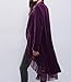 R.Vivimos Womens Ruffled Asymmetric Long Velvet Blazers Coat Casual Jackets (Medium, Purple)