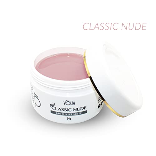 Gel Construtor para Unhas de Gel Alongamento Classic Nude 24g, Vòlia