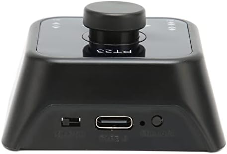 Bluetooth Page Turner Pedal, Rechargeable Multimedia Controller Key Switch Support 73 Hours Continuous Use, Compact for Phone Black