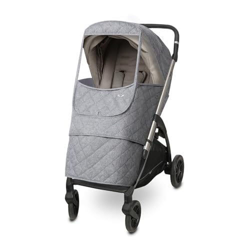 Manito Melange Universal Stroller Weather Shield Black/Grey