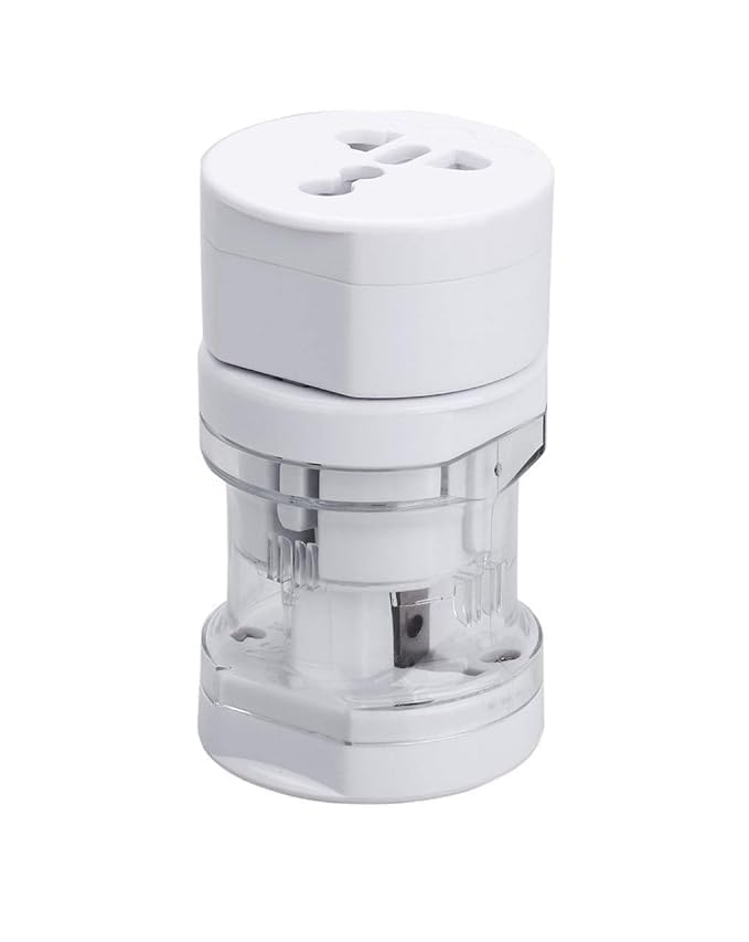 zurity International Multipurpose Travel Adapter All-in-One | Universal Worldwide Power Plug with Dual USB Ports Compatible US, UK, EU, AUS, NZ & Asia Plugs Compact Portable Charger for Smartphones-picture-5