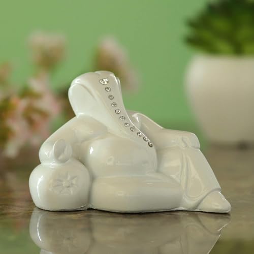 Image of CRAFTAM Ganpati Idol for Car Dashboard | Lord Ganesha Statues Ganesh Beautiful Car Dashboard Idol Figurine Showpiece Sculpture Hindu Good Luck God