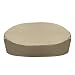 SunPatio Daybed Cover, Outdoor Round Canopy Daybed Sofa Cover with Seam Tape, Waterproof Patio Furniture Cover, Lightweight, Helpful Air Vent, All Weather Protection, 75" Dia. x 35" H, Neutral Taupe