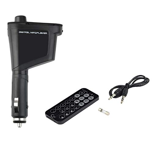 Emily LCD Car Kit MP3 Player FM Transmitter Modulator MMC USB Remote blue