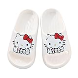 lytjkz Kids' Quick-Dry Indoor Outdoor Slippers Shower Slides Lightweight Non-Slip Slippers Soft with Breathable for Girls Bathroom Pool White 1-2
