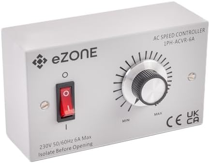 Extractor Fan Speed Controller 6A 230V Industrial & Commercial Building Ventilation Restaurant Takeaway Warehouse
