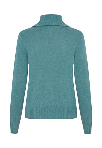 Image of Style & Republic Women's 100% Cashmere Turtleneck Sweater, Regular Fit, Premium Knit Jumper for Autumn, Winter and Spring
