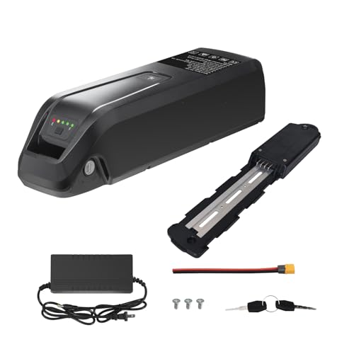 Image of Battery for Ebike 36V, 10.4Ah Lithium Pack with BMS for 0-1500W Motor, Indicator Light, Safe Lock, USB Port, XT60 Plug 4pin Replacement Battery