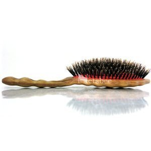 YS Park 701/851 All Boar Oval Styler Hair Brush + FREE Double Dip Comb Brush