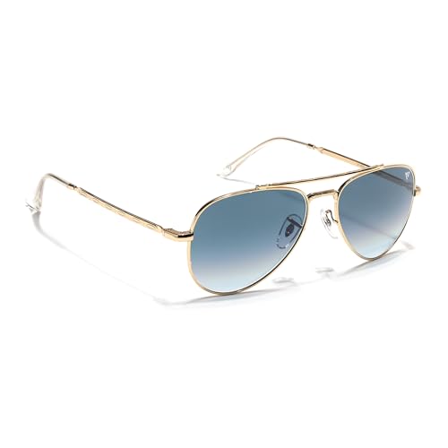 Image of Voyage Aviator Polarized Sunglasses for Men & Women (Black Lens | Grey Frame - MG7619)