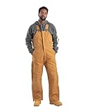 Berne Mens Deluxe Insulated Bib, Brown, Large/Regular