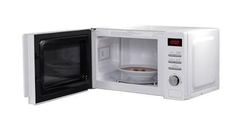 Russell Hobbs RHM2079A Digitale Solo-Mikrowelle, 20 L, 800 W, 5 Leistungsstufen, automatisches Auftauen, 8 automatische Kochmenüs, Uhr und Timer, einfache Reinigung, Weiß – Bild 5