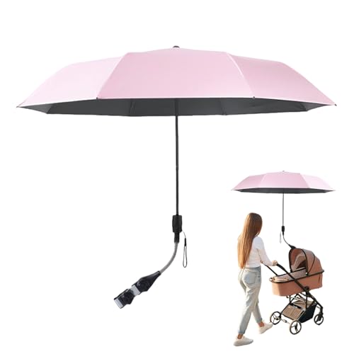 Parapluie de poussette réglable et pliable pour la protection UV des bébés