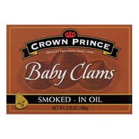 Crown Prince Smoked Baby Clams, 3.75 oz