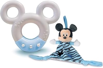 Baby Disney Clementoni-17397 - Mickey proyector - proyector, quitamiedos, luz Nocturna a Partir de 0 Meses
