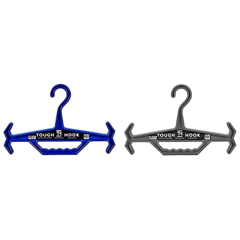 Original Tough Hook Hangers GEN2 | Set of 2 Blue and Grey |USA Made | Multi Pack Cover