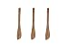 3 Pcs. X 6" Wooden Bread, Beakery, Butter, Jam Spreader Knives Knife Rose Wood