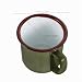 Imagen de GARVALON Juego de 5 Tazas de Esmalte Vintage Retro de 100 Ml Colores Militar y Tazas de y Té Esmaltadas para Camping Picnic y Uso Doméstico
