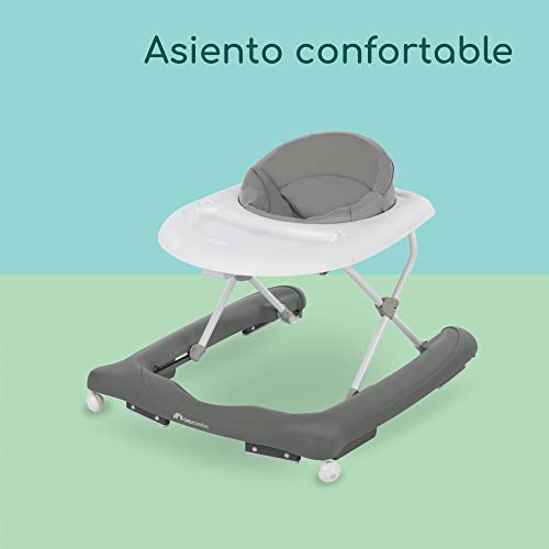 Miniatura 6 de Bebeconfort Explorer, Andador bebé, Primeros pasos, 3 alturas regulables, Centro de actividades con 12 melodías, Asiento acolchado, Base antivuelco, Para niños 6 meses – 12 kg, Grey Mist