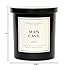 Hand-Poured in California | Masculine Aromas | 9oz | 50-Hour Burn Time | Scented Men's Candles with Natural Essential Oils | Vegan (Man Cave)