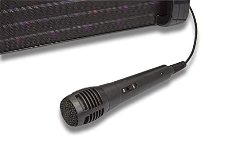 Starion KS780-B Portable Bluetooth CD+G Karaoke Machine l Built-in 7 Inch TFT Screen l Stereo Speakers l Detachable Tablet Holder l USB for MP3 Record & Playback l Microphone Included l Light Effects