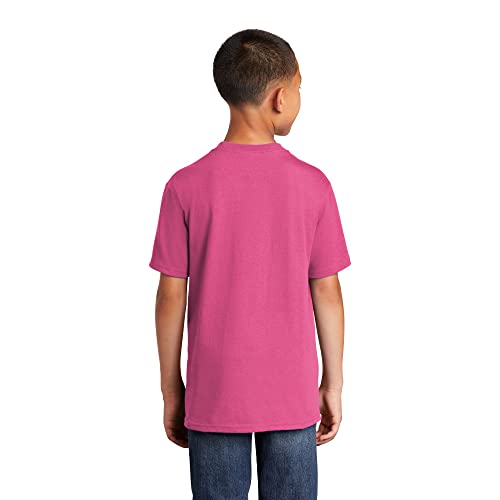 Port & Company Youth Core Cotton Tee Sangria Small2