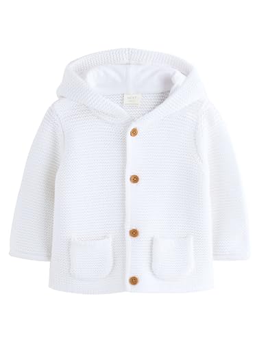 NEXT Baby-Strickjacke Weiß 0 Monate