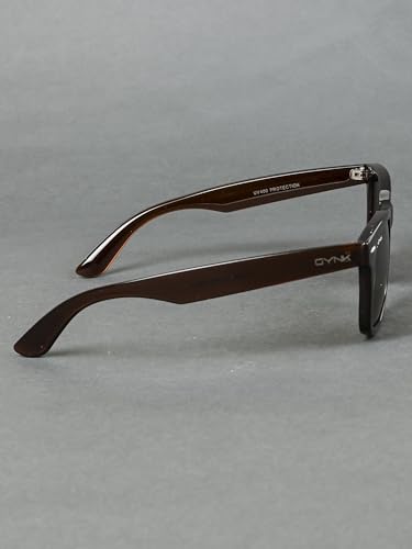 Image of GYNK Unisex Wayfarer Sunglasses UV400 Protection Anti Glare Toughened Glass Lens Classic Stylish Frame Lightweight Durable Eyewear for Driving Outdoor Fashion Use