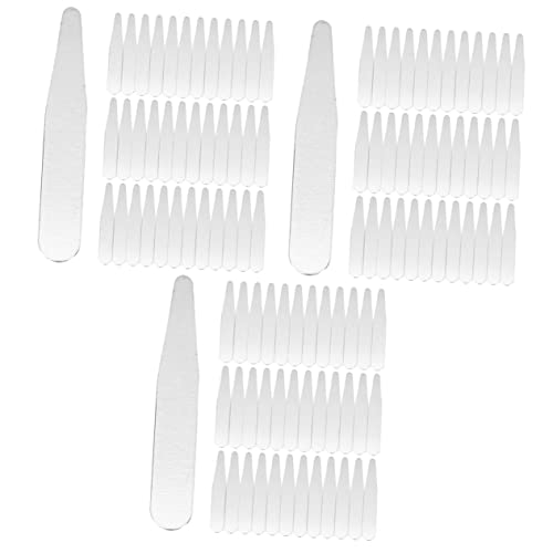 TENDYCOCO 108 Pcs Collar Stay Men Shirt Linen Shirt Men Spread Collar Dress Shirts for Men Collar Shirt Stay Chain Necklace Men Blouses for Women Collar Support Silver Stainless Steel