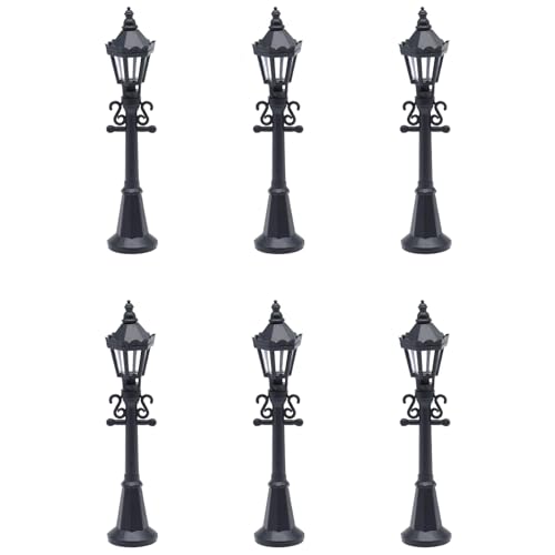 HAJXZH 10 PCS Dollhouse Lights Miniature Decorative Street Lamp for Home Decoration and DIY Dollhouse Decoration (12 cm / 4.72)