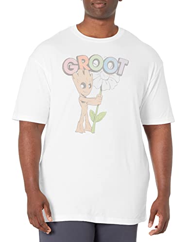 T-shirt Groot Marvel 5XL blanc idéal pour vos sorties cinéma et moments de détente geek