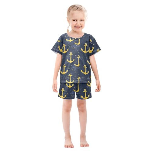 Anchor Pajama Set Pajamas Sleepwear Nightwear Loungewear Clothes Set B0404859