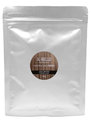 Poudre densifiante cheveux Kératine Naturelle & Végan K-Bello – Masque calvitie, alopécie, perte de cheveux & racines blanches – Fibres capillaire pour...