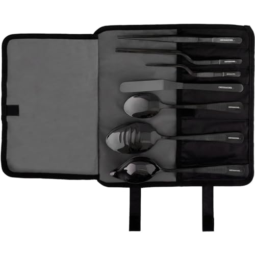 CREATIVECHEF Conjunto de 7 pinças de cozinha, ferramentas de chapeamento de chef, kit culinário, pinças de precisão, kit de chapeamento de chef especial para decorar alimentos, aço inoxidável robusto, segredo