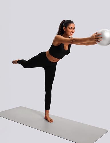 Sports Bras for Women Criss-Cross Back Padded Workout Tank Tops Medium Support Crop Tops for Women