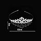 1 Stück Kristallkrone Tiara, Hochzeit Braut Tiara Prinzessin Krone Hochzeit, Prinzessin Party, Geburtstag, Abschlussball, funkelnde runde Tiara, Braut Kristall Tiara Krone