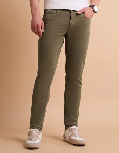 Image of U.S. Polo ASSN. Denim Jeans for Men - Slim Tapered Fit, Mens Jeans for Office & Regular Wear