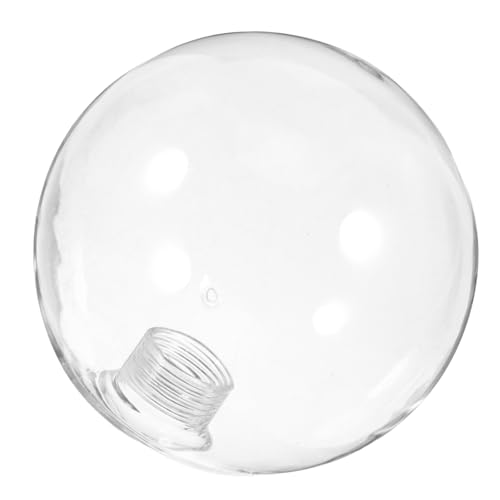 Garneck 2個透明ガラス製口径吊り下げ照明用ランプシェード の丸型グローブ シャンデリアやペンダントライトの交換用カバー リビングルーム