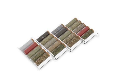 Ymjhdfe Expandable Acrylic Spice Drawer Organizer – 4-Tier...