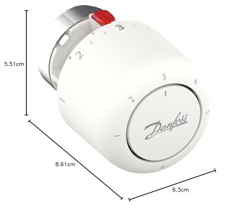 Danfoss Aero RAV click, Thermostatkopf mit eingebautem Sensor, 34 mm Halsdurchmesser
