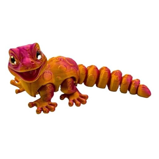 Figura De Gécko Impresa 3D | Ornamento De Lagarto Hogar Impresión 3D,Estatua De Reptil Decorativo - Juguete De Oficina Para Chica Chico Dormitorio Sala De Estancia Pasillo | Ya disponible en tu tienda friki favorita! En mundofriki.es!