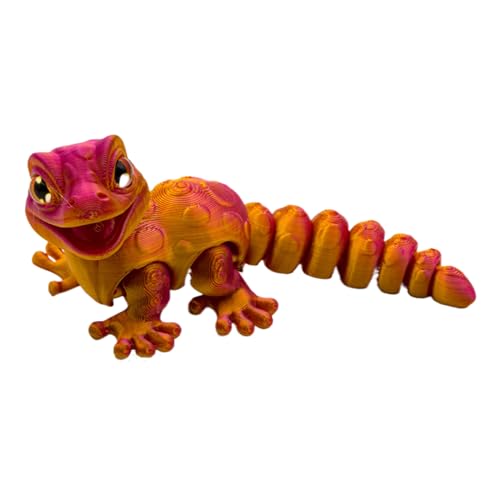 Figura De Gécko Impresa 3D | Ornamento De Lagarto Hogar
