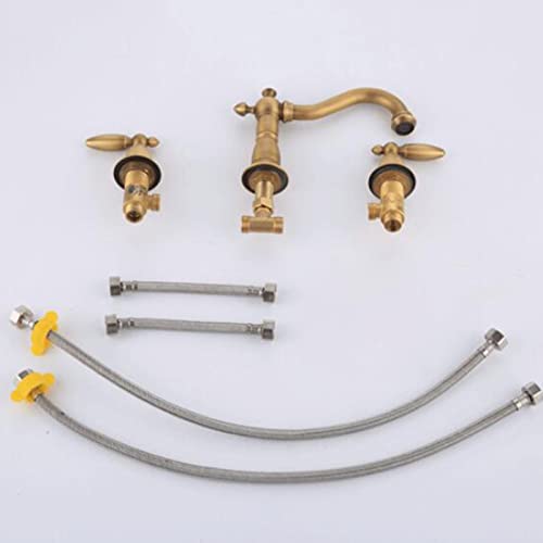 Robinet de lavabo 3 trous laiton pour remplacer une robinetterie usée - 6